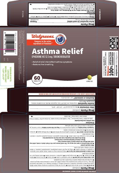 Walgreen Label (1289p 60bb Walgreens G R15299 Wic 105908 Walasthmarelief Box)